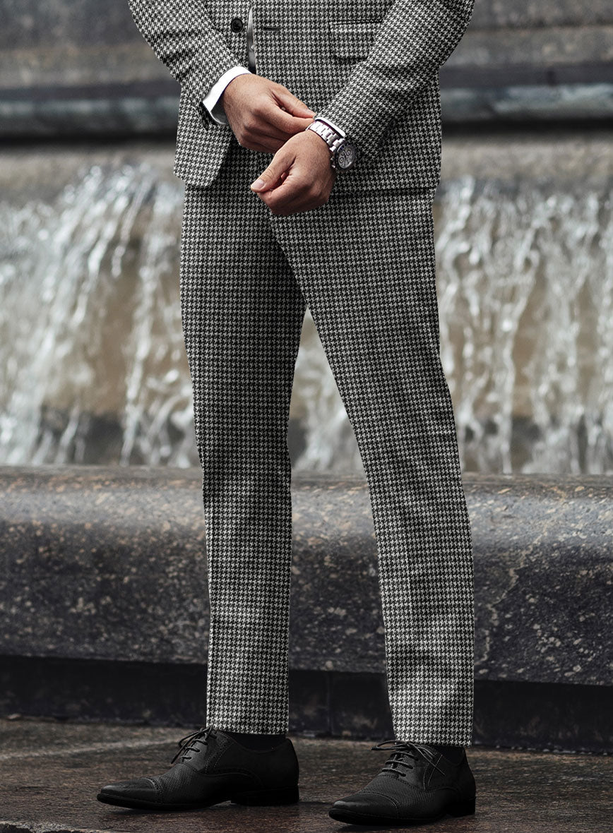 Highlander Heavy Black Houndstooth Tweed Suit - Image 6