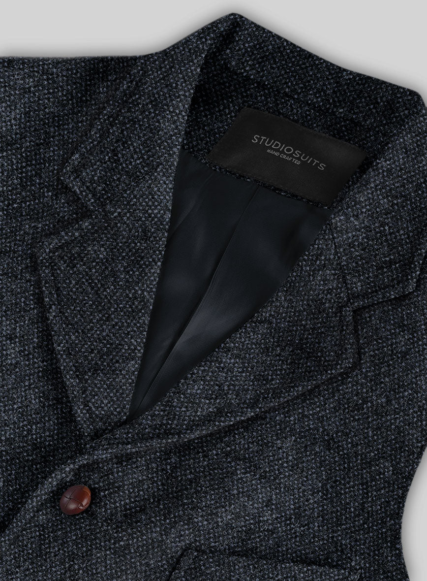 Highlander Heavy Blue Bedford Tweed Hunting Vest - Image 4