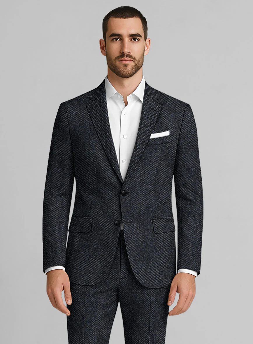 Highlander Heavy Blue Bedford Tweed Jacket - Image 2