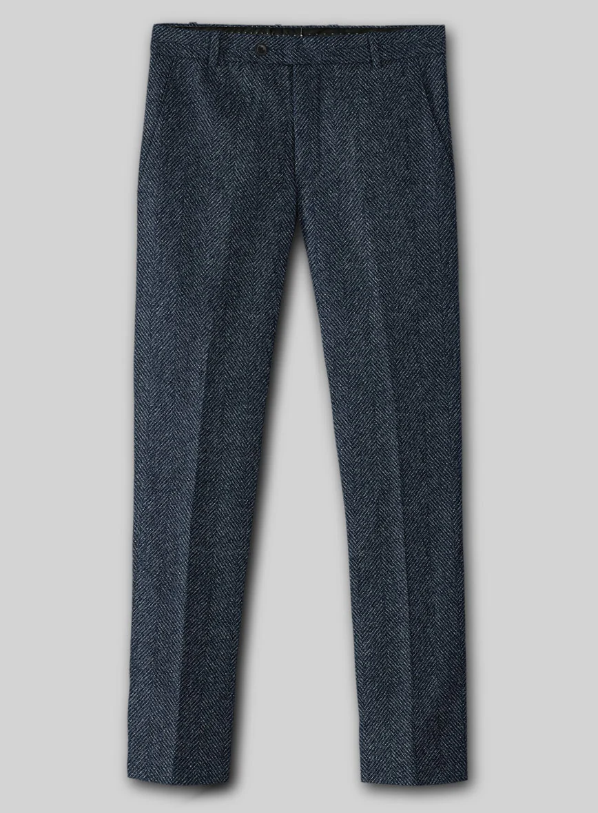 Highlander Heavy Blue Herringbone Tweed Suit - Image 5