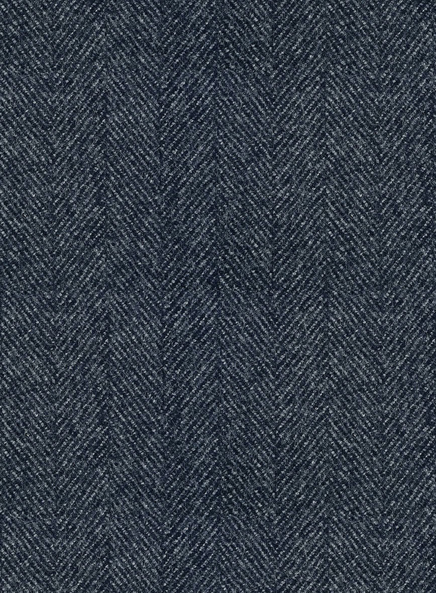 Highlander Heavy Blue Herringbone Tweed Pants - Image 3