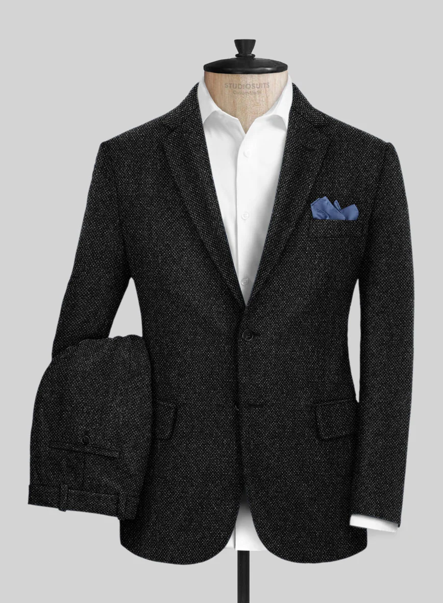 Highlander Heavy Charcoal Bedford Tweed Suit - Image 2