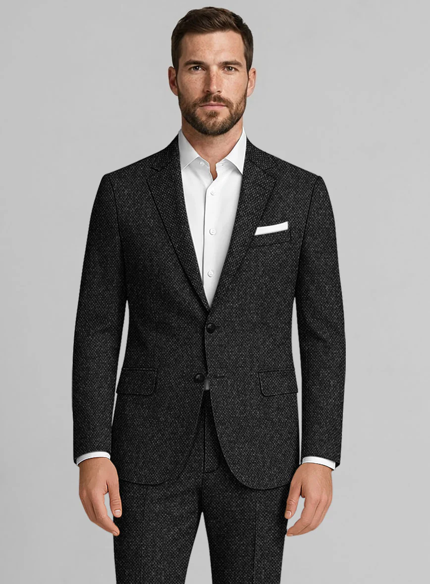 Highlander Heavy Charcoal Bedford Tweed Suit - Image 3