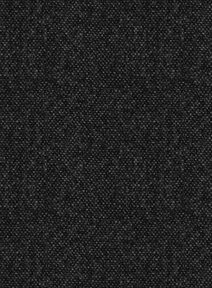 Highlander Heavy Charcoal Bedford Tweed Double Breasted Suit - Image 4