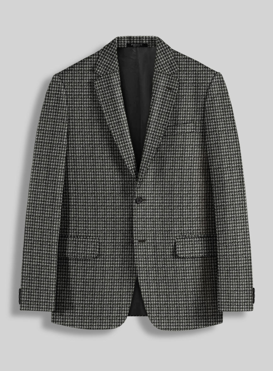 Highlander Heavy Charcoal Houndstooth Tweed Suit - Image 3