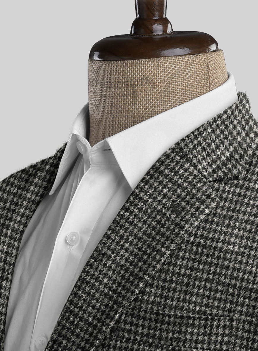 Highlander Heavy Charcoal Houndstooth Tweed Suit - Image 5