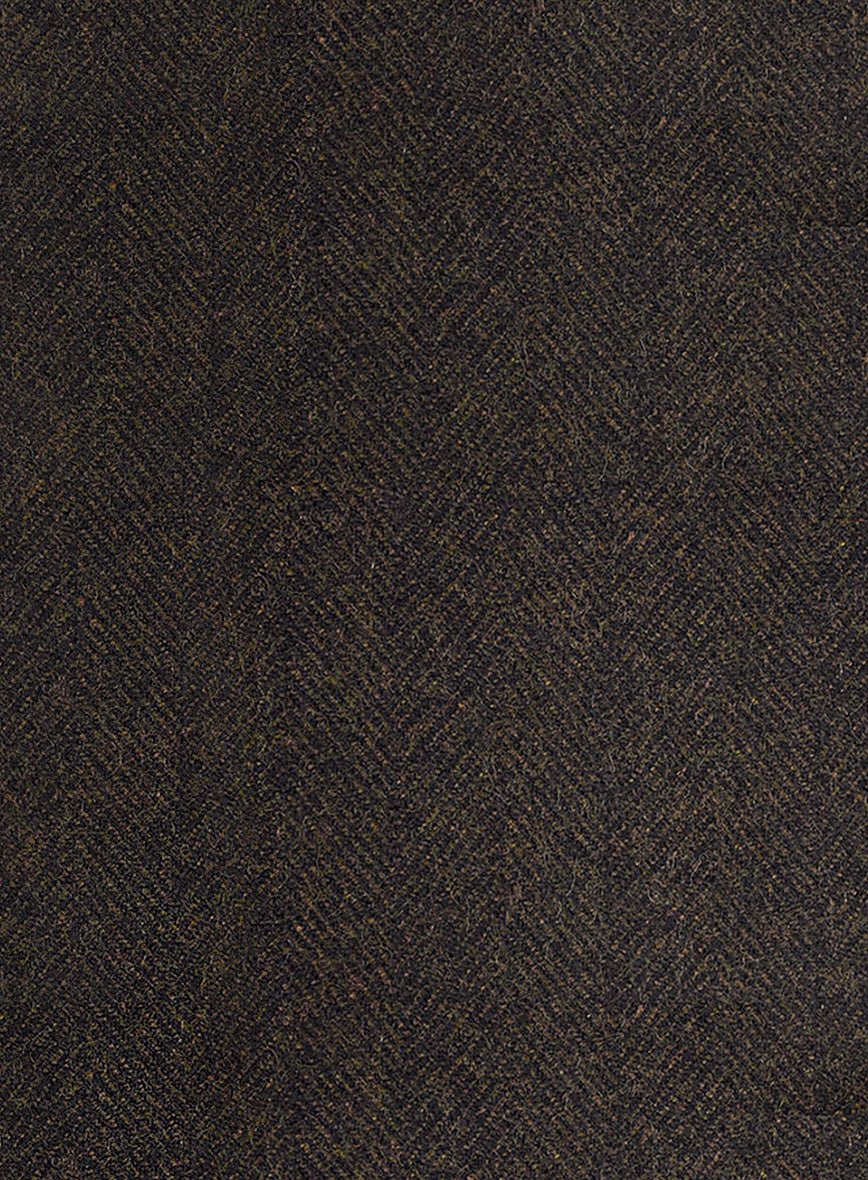 Highlander Heavy Dark Brown Herringbone Tweed Pants - Image 3