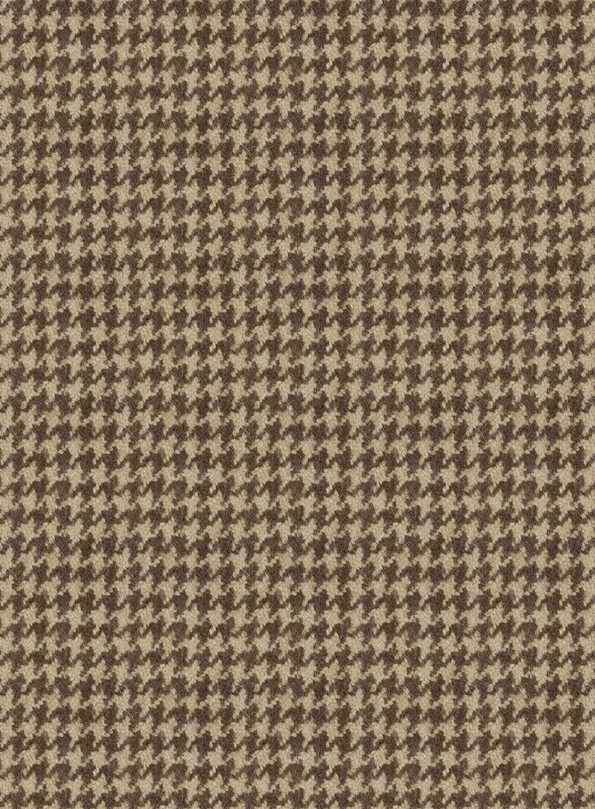 Highlander Heavy Dark Brown Houndstooth Tweed Pants - Image 3