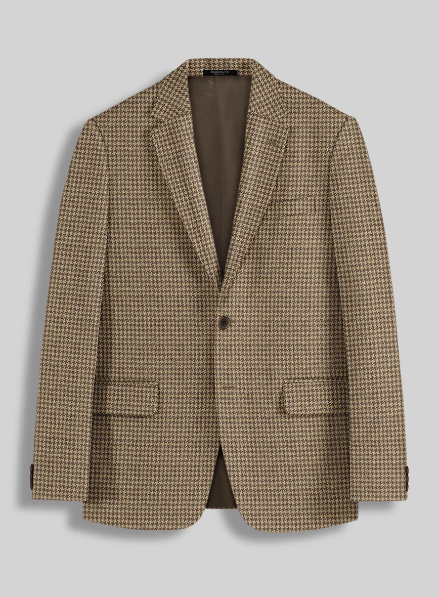 Highlander Heavy Dark Brown Houndstooth Tweed Suit - Image 3