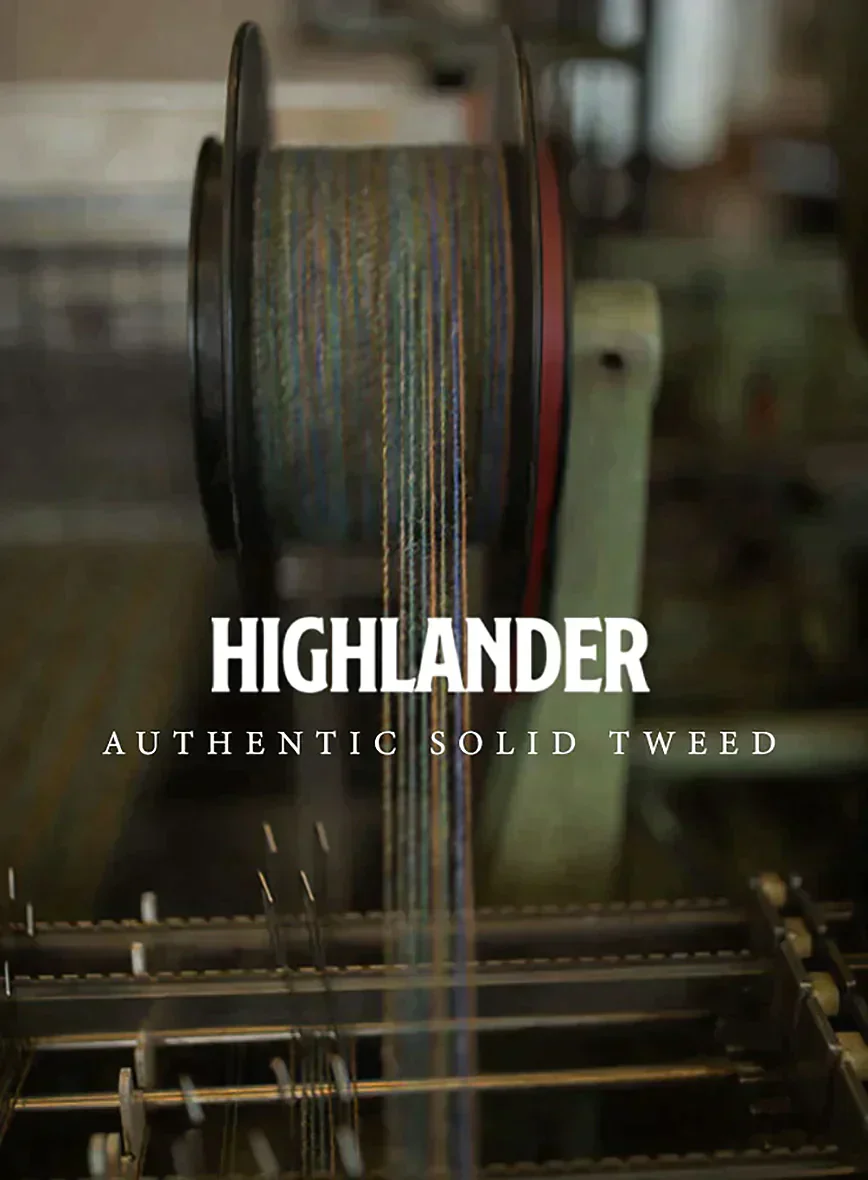 Highlander Heavy Gray Bedford Tweed GQ Overcoat - Image 4
