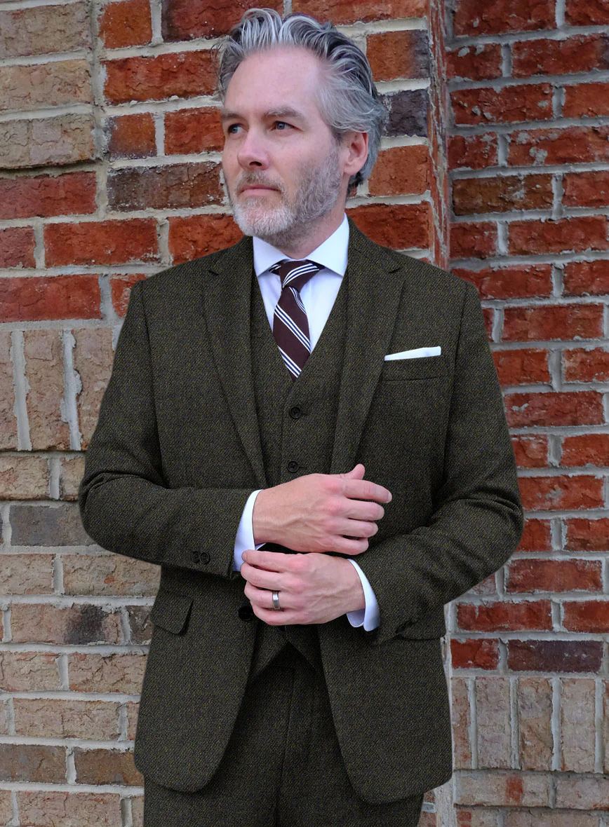 Highlander Heavy Heritage Green Tweed Jacket - Image 3