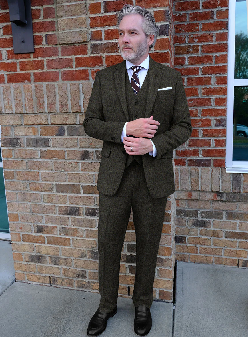 Highlander Heavy Heritage Green Tweed Suit - Image 2
