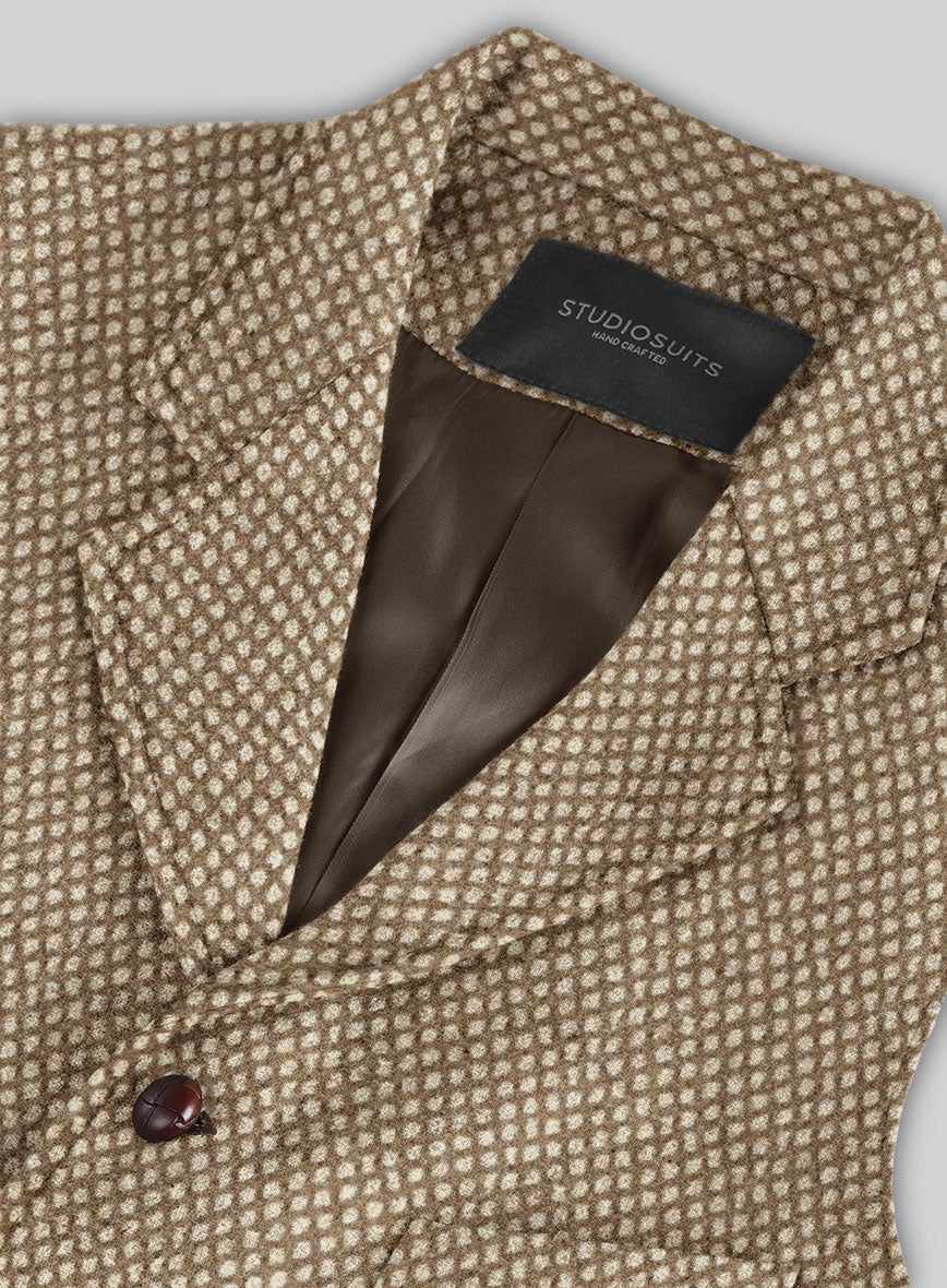 Highlander Heavy Honeycomb Brown Tweed Hunting Vest - Image 4