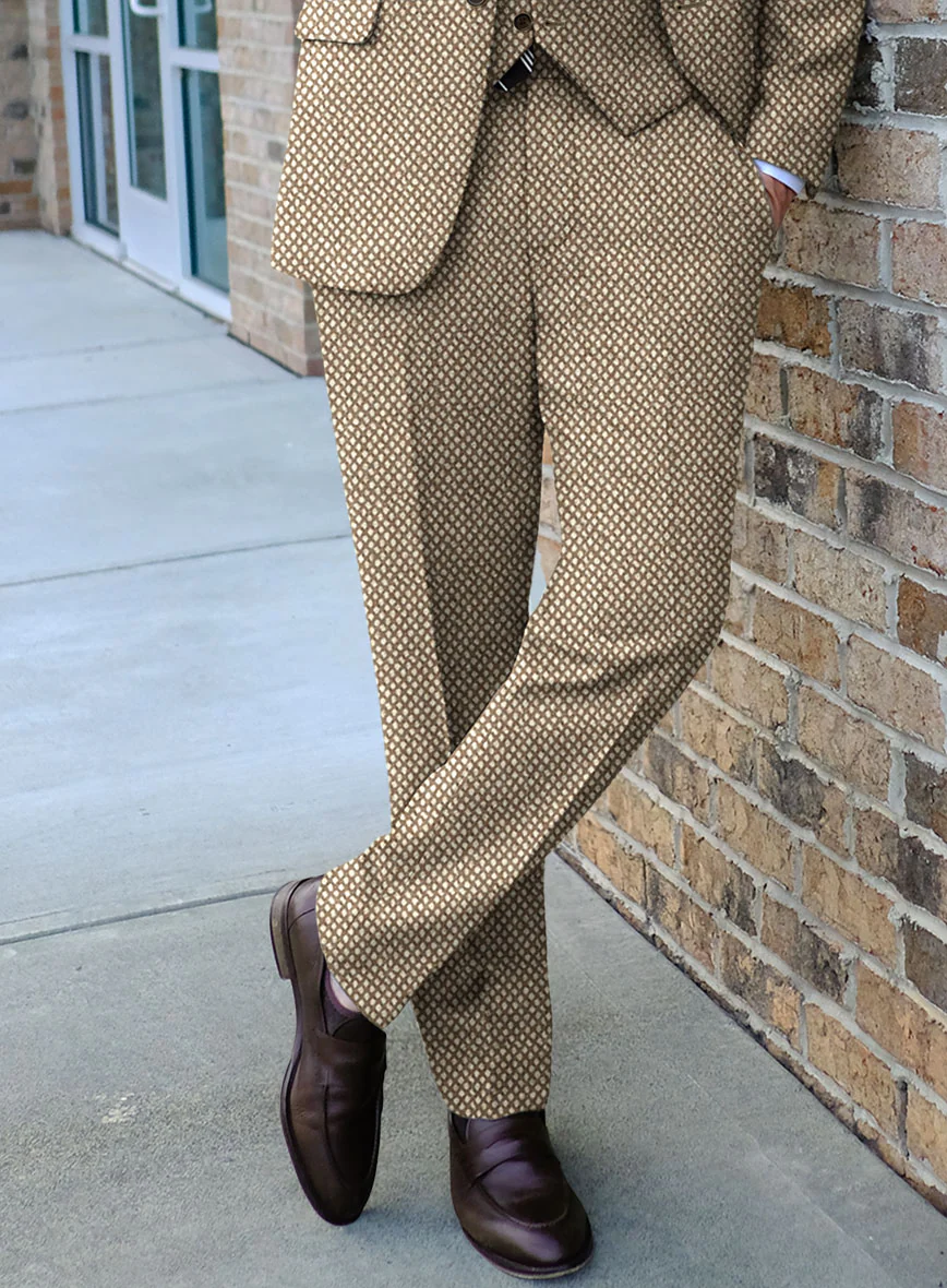 Highlander Heavy Honeycomb Brown Tweed Pants - Image 2