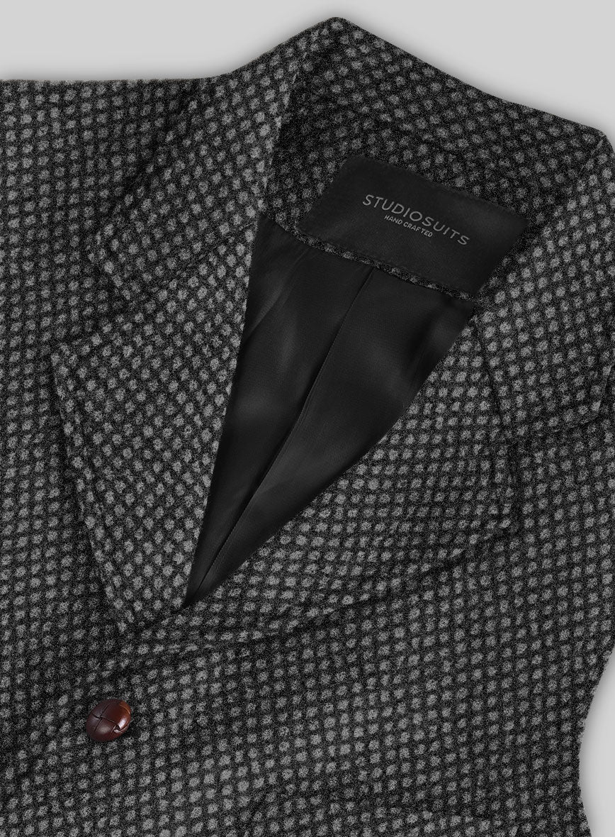 Highlander Heavy Honeycomb Charcoal Tweed Hunting Vest - Image 4