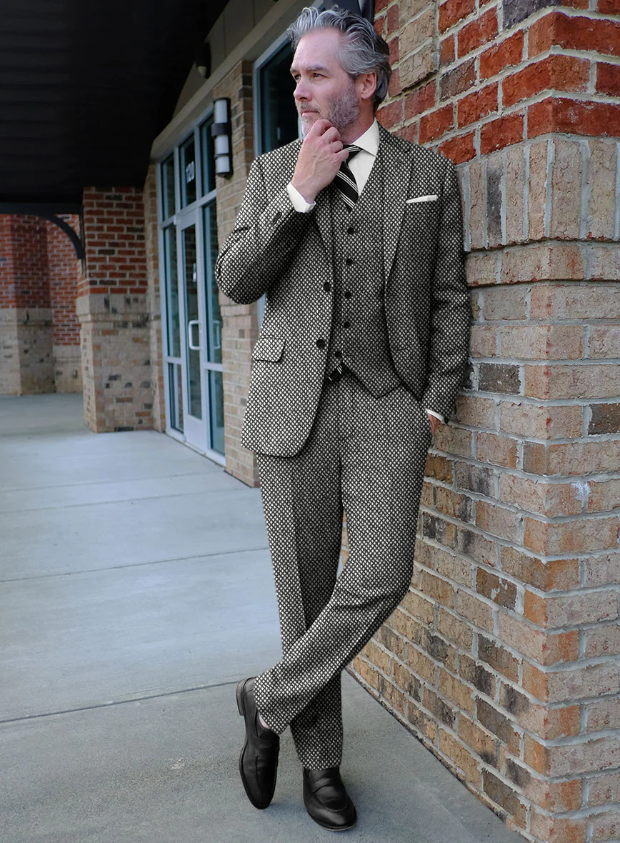 Highlander Heavy Honeycomb Gray Tweed Suit - Image 2