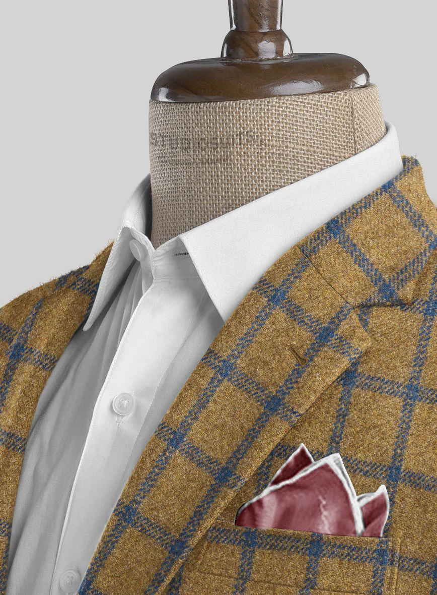 Highlander Heavy Mustard Check Tweed Jacket - Image 2