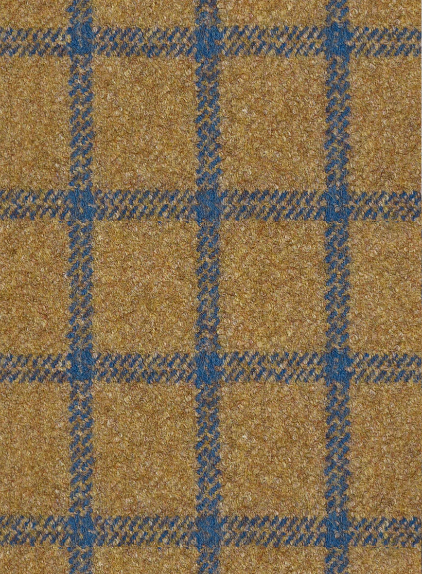 Highlander Heavy Mustard Check Tweed Jacket - Image 3
