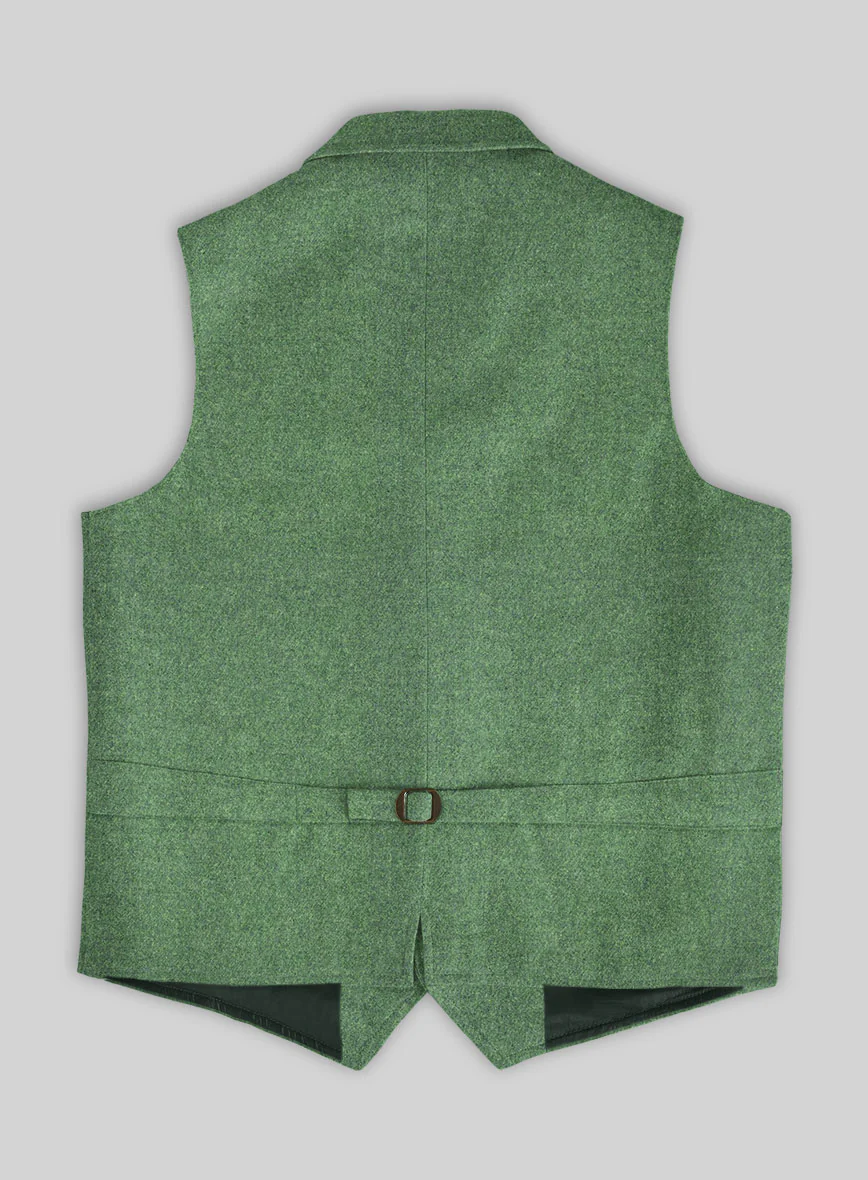 Highlander Heavy Paris Green Tweed Hunting Vest - Image 3