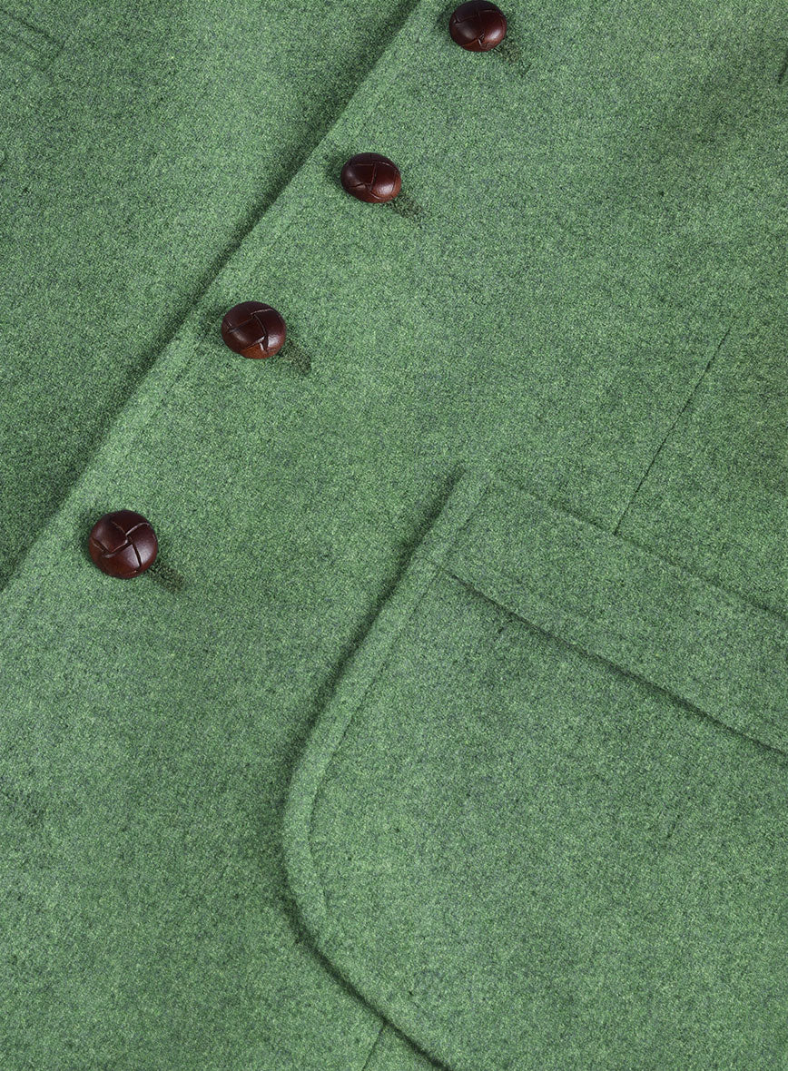Highlander Heavy Paris Green Tweed Hunting Vest - Image 5