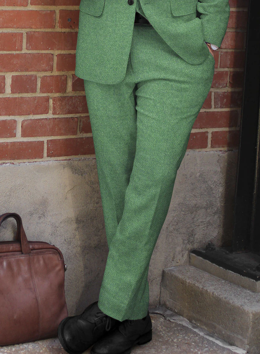 Highlander Heavy Paris Green Tweed Pants - Image 2