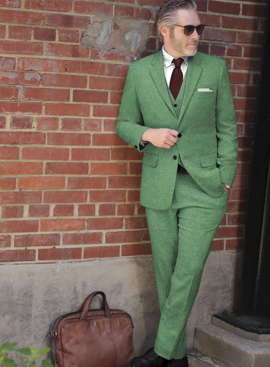 Highlander Heavy Paris Green Tweed Suit - Image 2