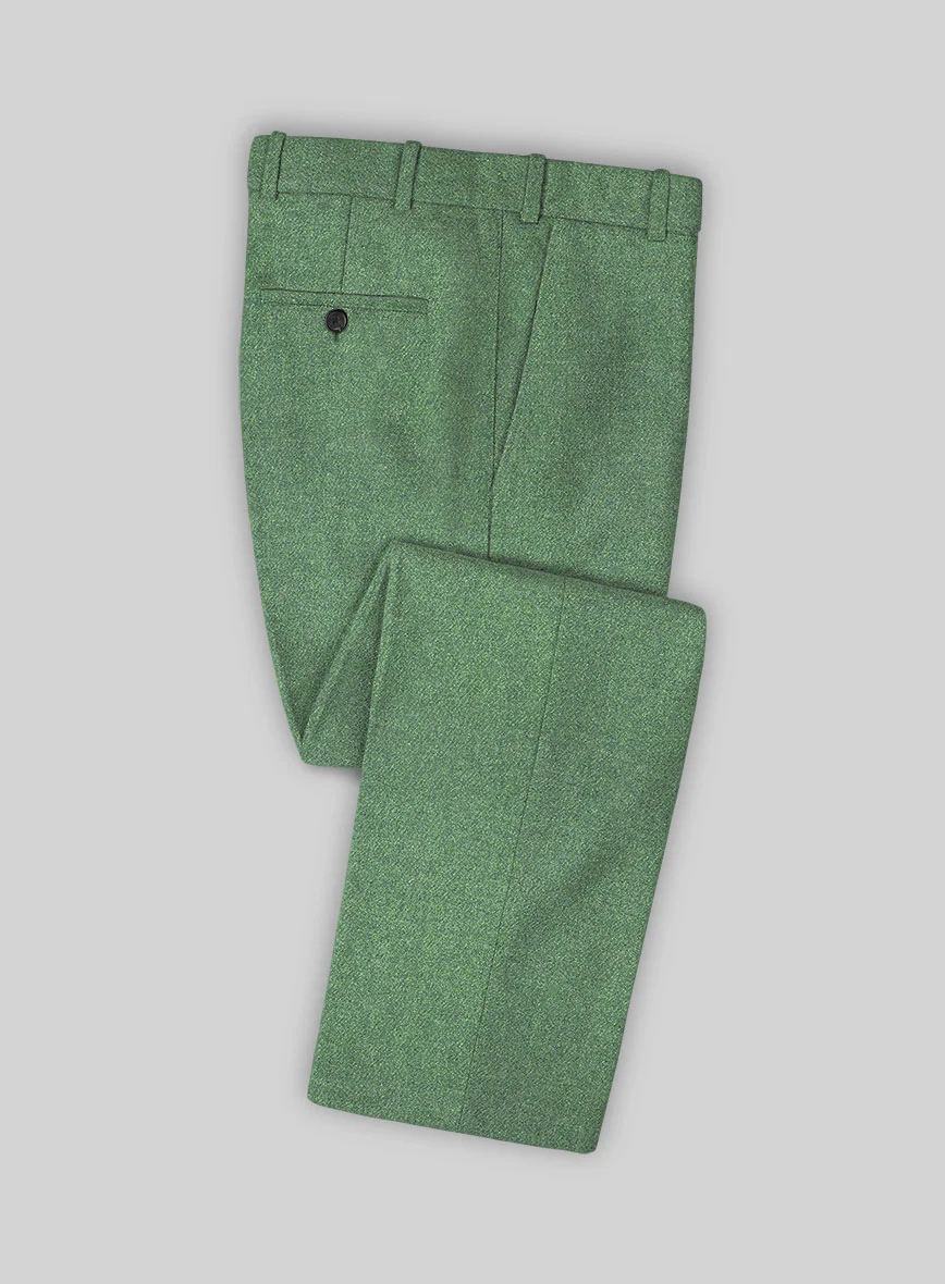 Highlander Heavy Paris Green Tweed Double Breasted Suit - Image 3