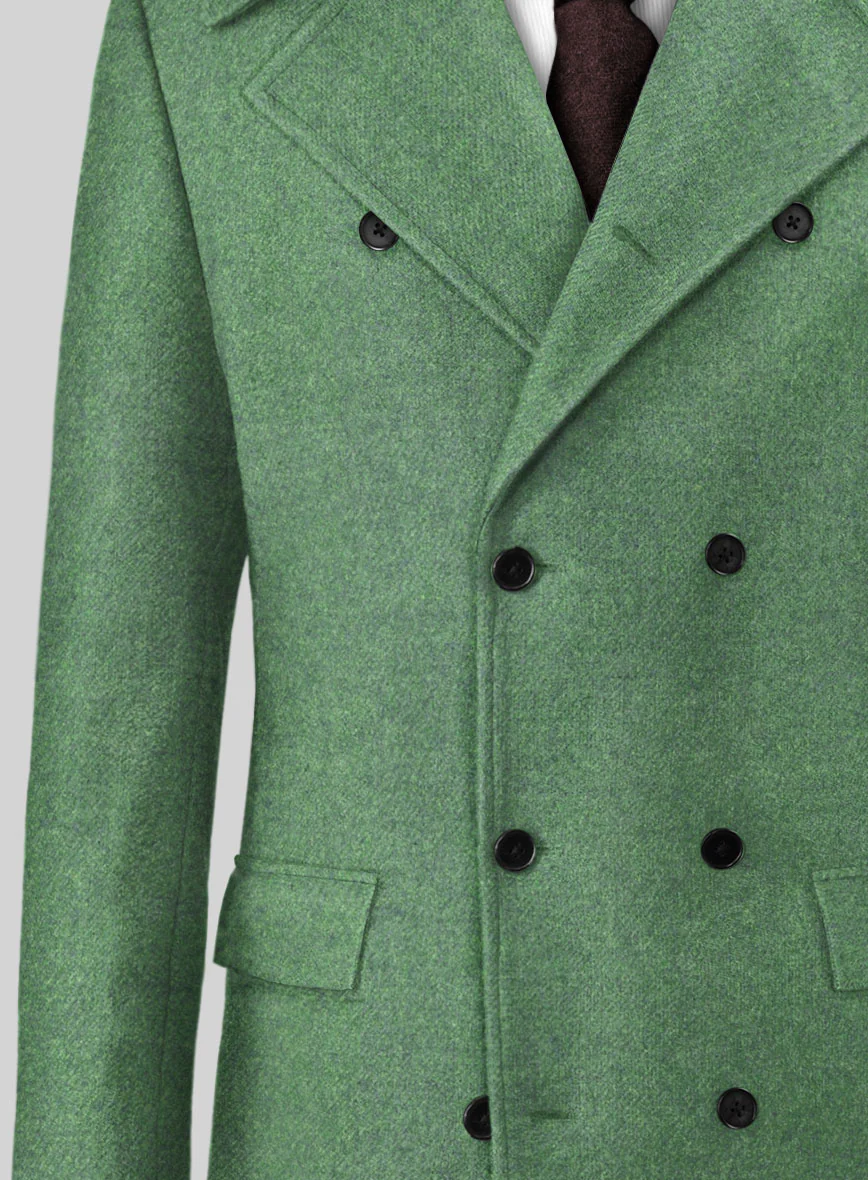 Highlander Heavy Paris Green Tweed GQ Overcoat - Image 2