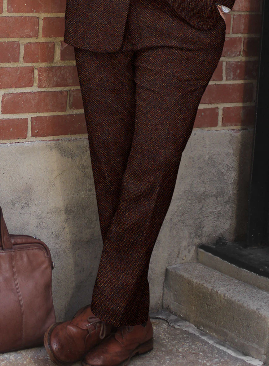 Highlander Heavy Wine Bedford Tweed Pants - Image 2