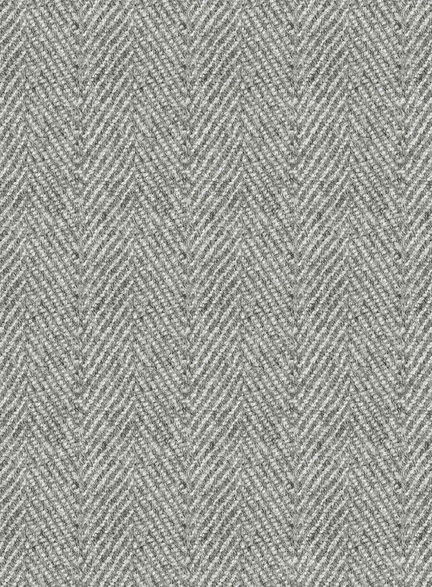 Highlander Light Gray Herringbone Tweed Pants - Image 3