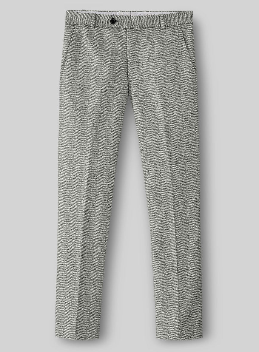 Highlander Light Gray Herringbone Tweed Suit - Image 7
