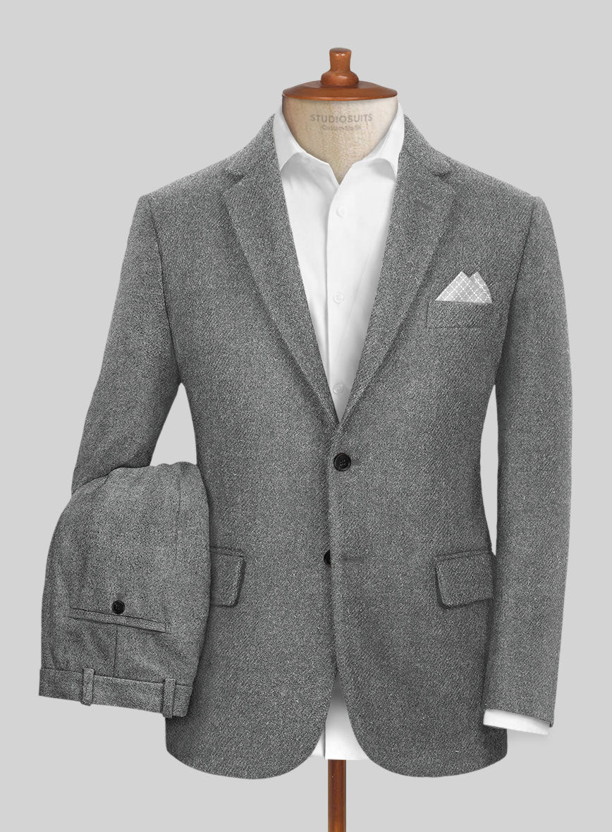 Highlander Light Gray Tweed Suit - Image 2