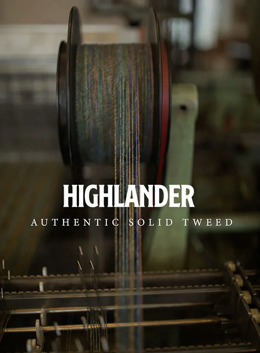 Highlander Light Tobacco Tweed GQ Overcoat - Image 4
