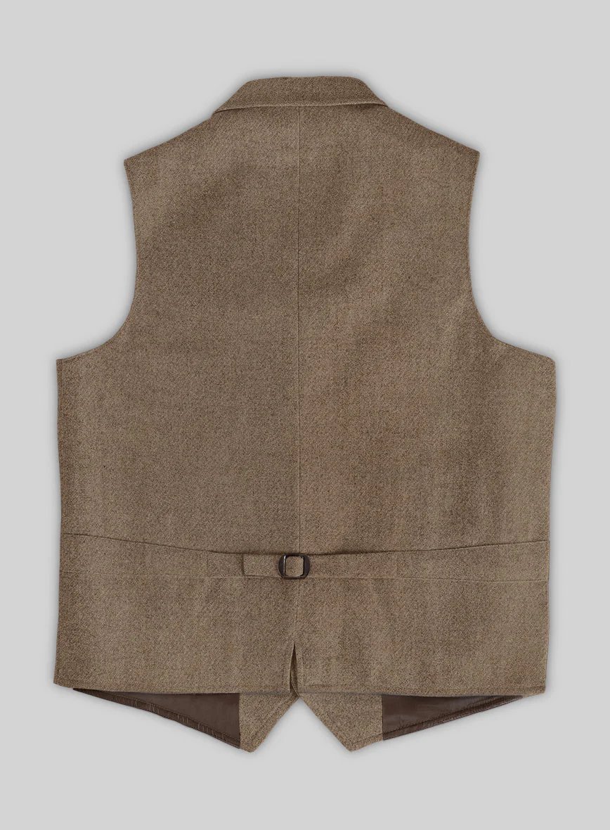 Highlander Light Tobacco Tweed Hunting Vest - Image 3