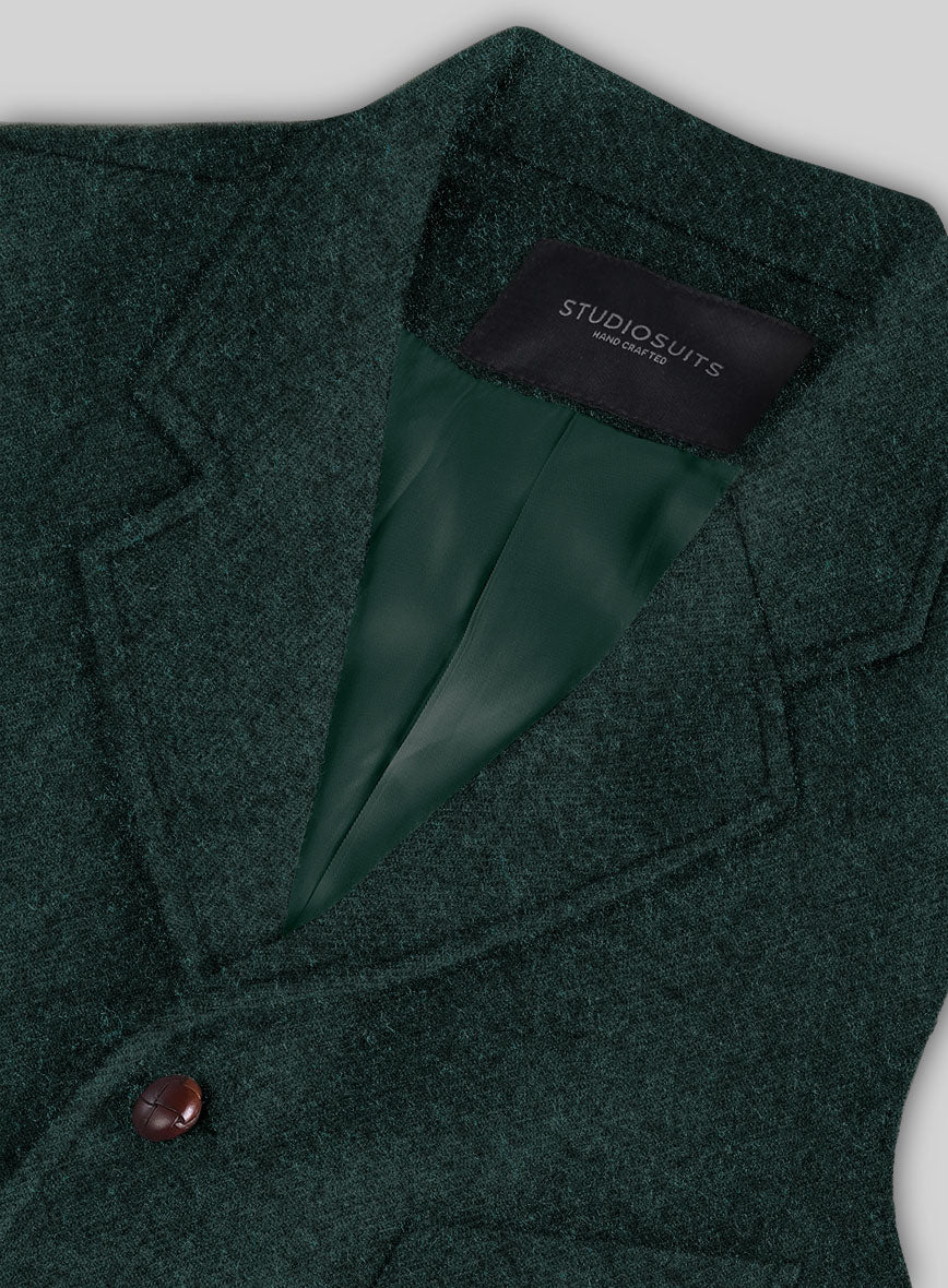 Highlander Melange Green Tweed Hunting Vest - Image 3