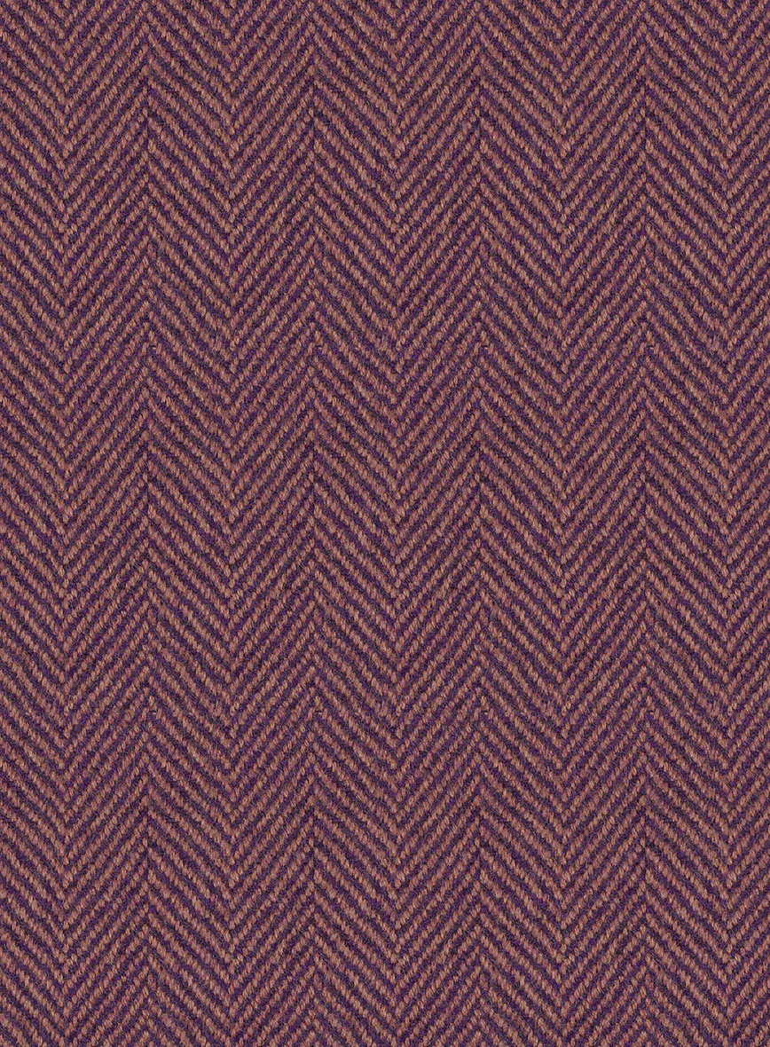 Highlander Purple Herringbone Tweed Suit - Image 8