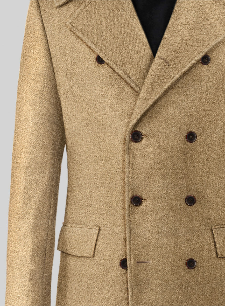 Highlander Sahara Beige Tweed GQ Overcoat - Image 3