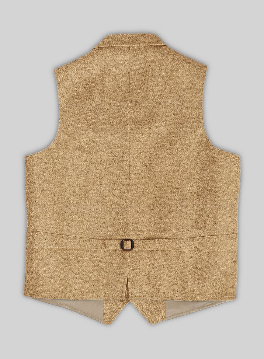 Highlander Sahara Beige Tweed Hunting Vest - Image 3