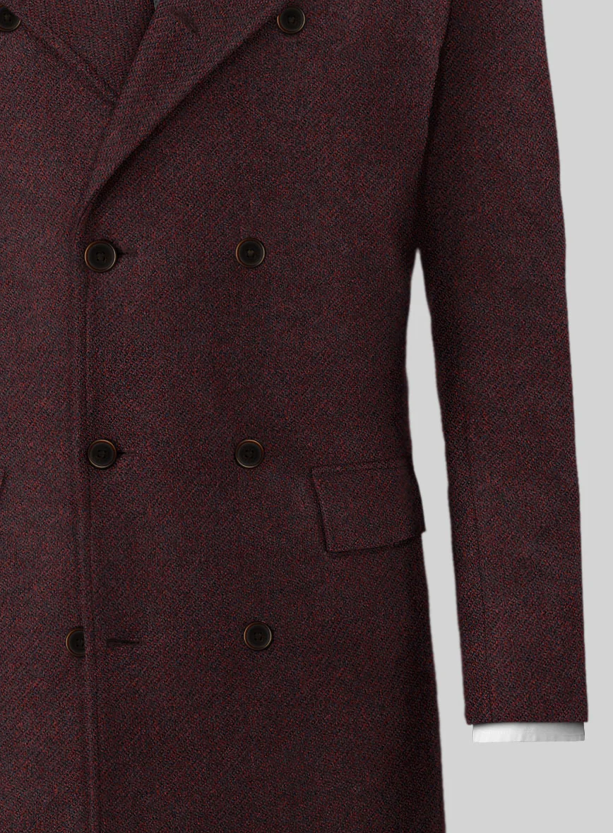 Highlander Sangria Tweed GQ Overcoat - Image 2