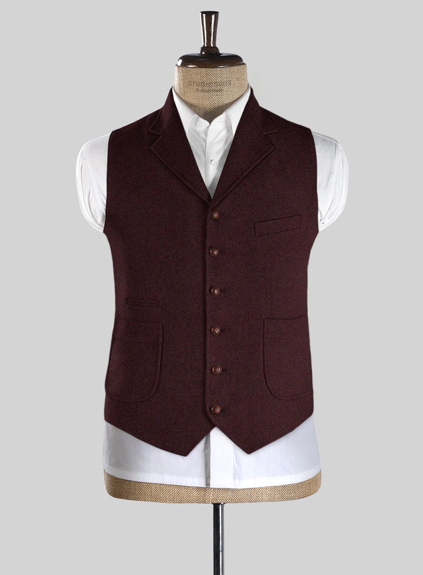 Highlander Sangria Tweed Hunting Vest - Image 2