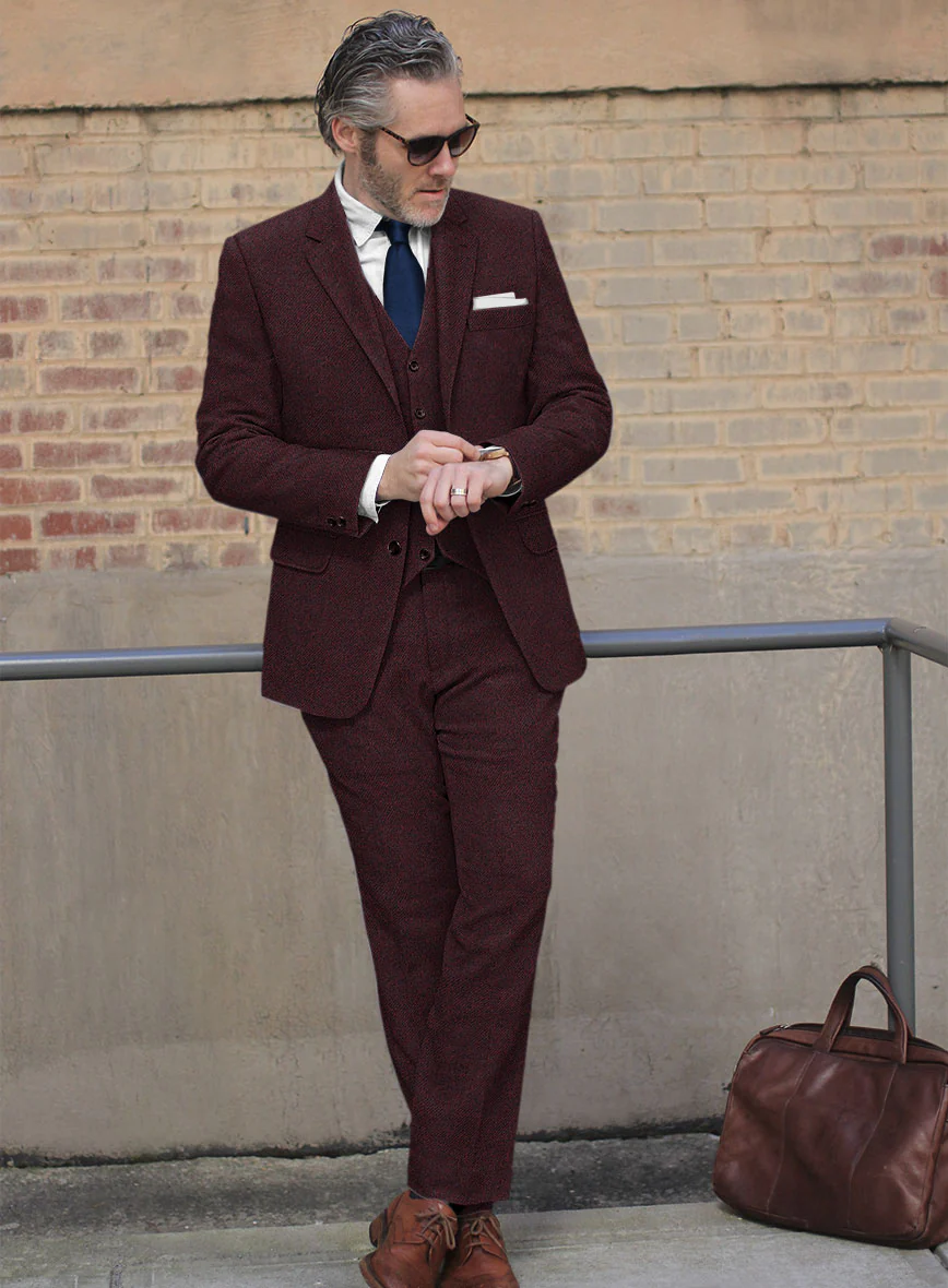 Highlander Sangria Tweed Suit - Image 2