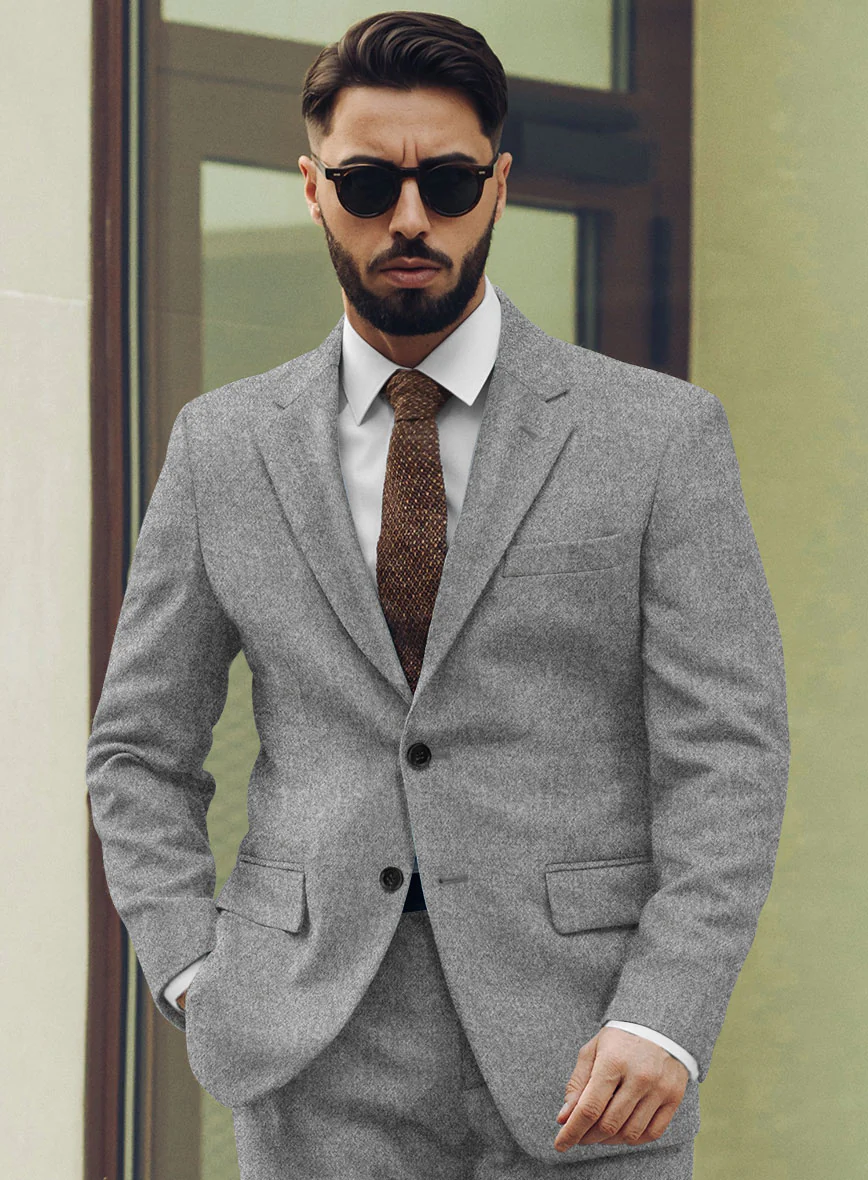 Highlander Steel Gray Tweed Jacket - Image 2