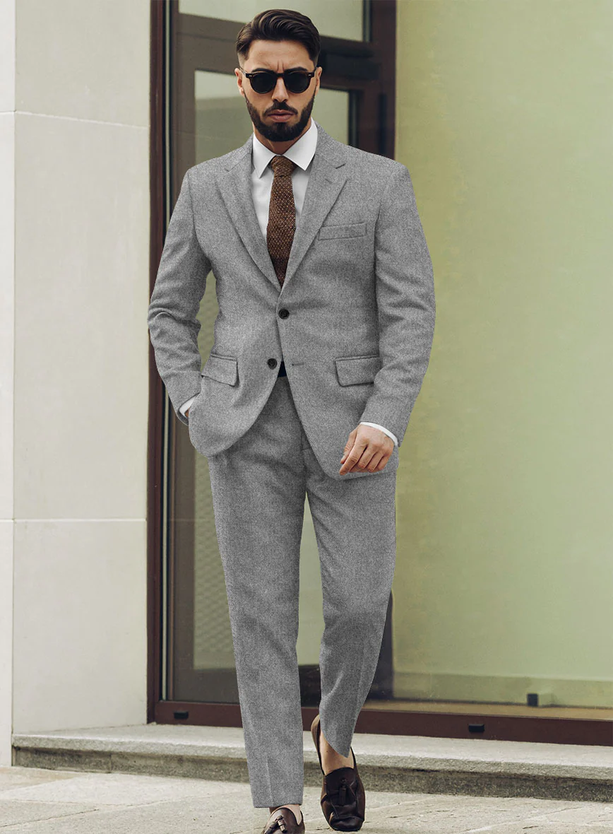 Highlander Steel Gray Tweed Suit - Image 2
