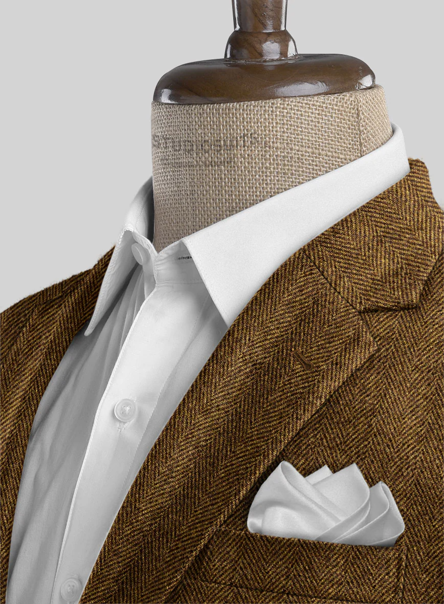 Highlander Tan Herringbone Tweed Jacket - Image 3