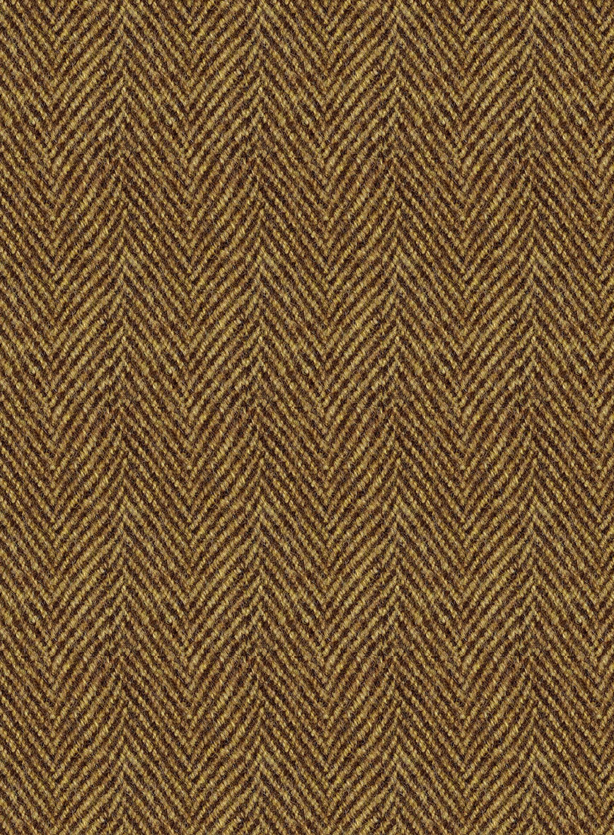 Highlander Tan Herringbone Tweed Pants - Image 3