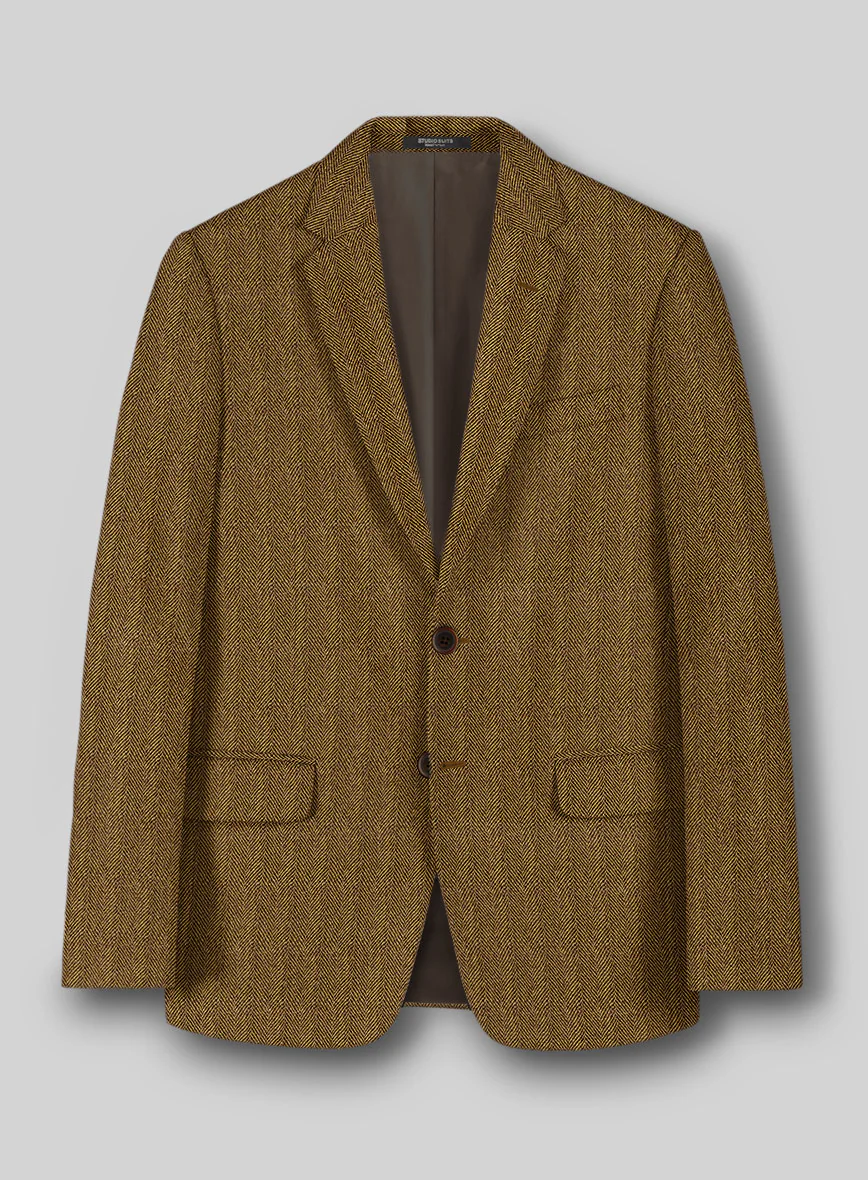 Highlander Tan Herringbone Tweed Suit - Image 3