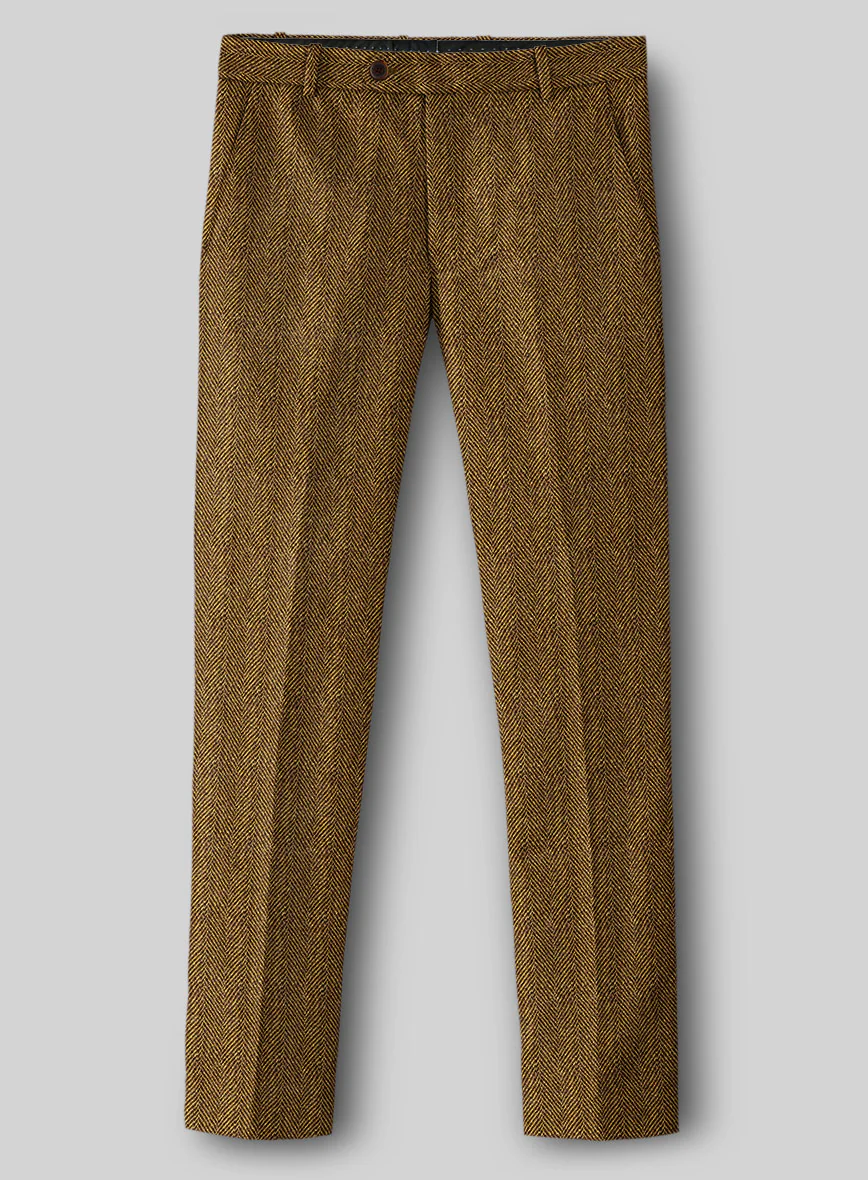 Highlander Tan Herringbone Tweed Suit - Image 6