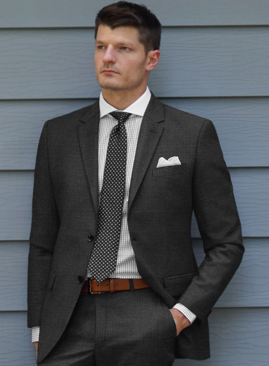 Hopsack Charcoal Jacket - Image 2