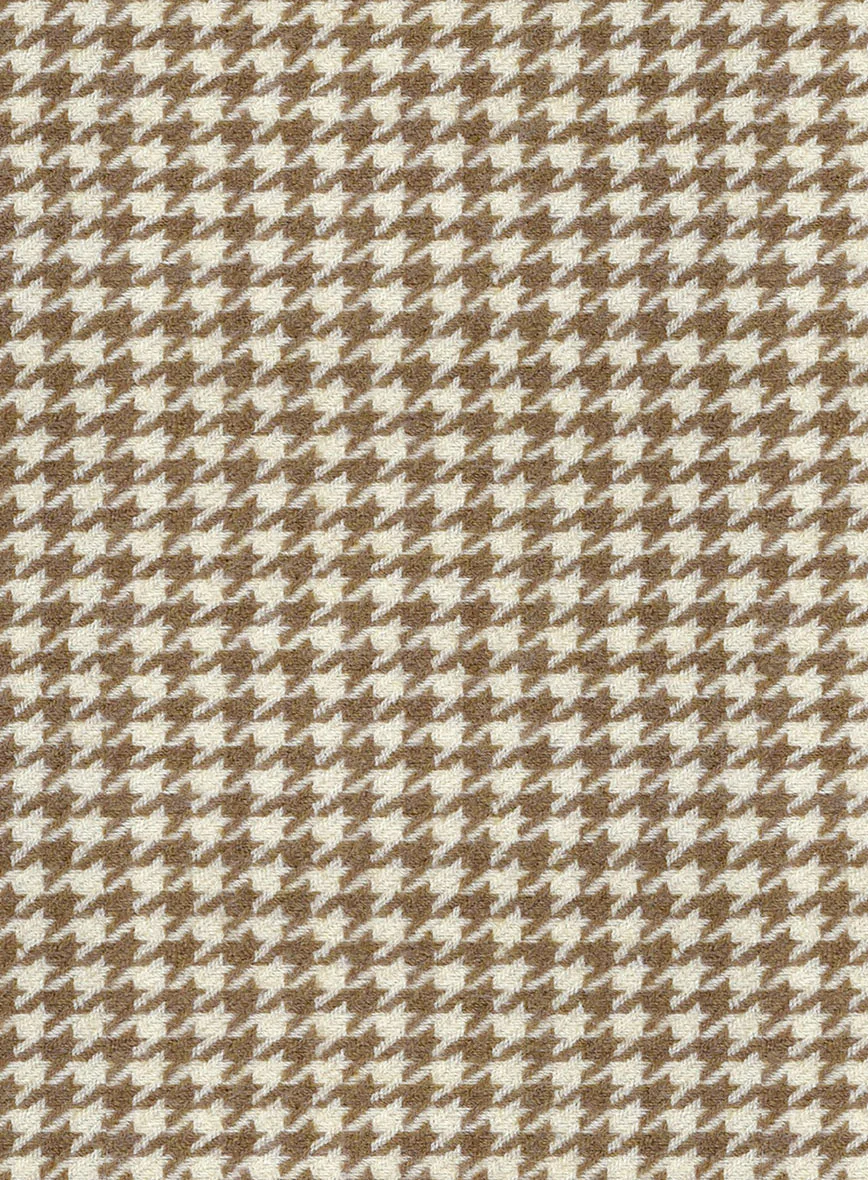 Houndstooth Beige Tweed Pants - Image 3