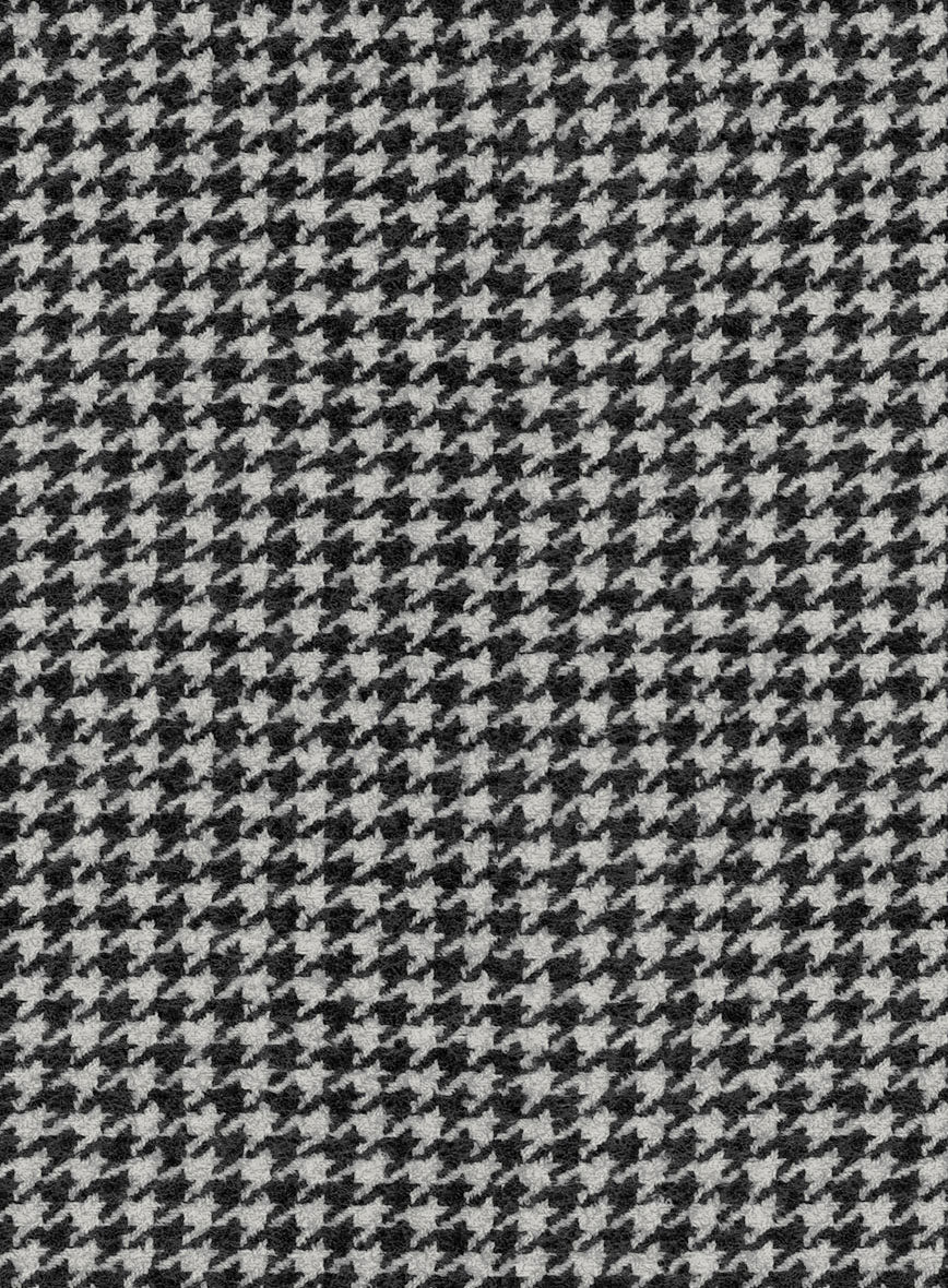 Houndstooth Black Tweed Jacket - Image 4